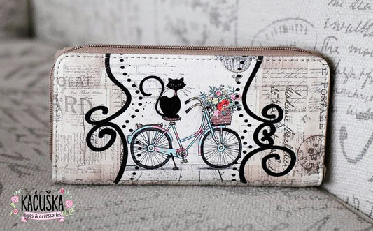 Cat on bike